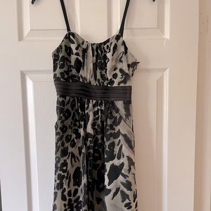 KENSIE Dress, black/grey/white animal print.
